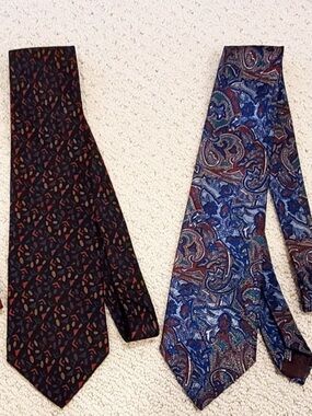 Dior Monsieur Multicolor Geometric Pattern Tie - Black Base